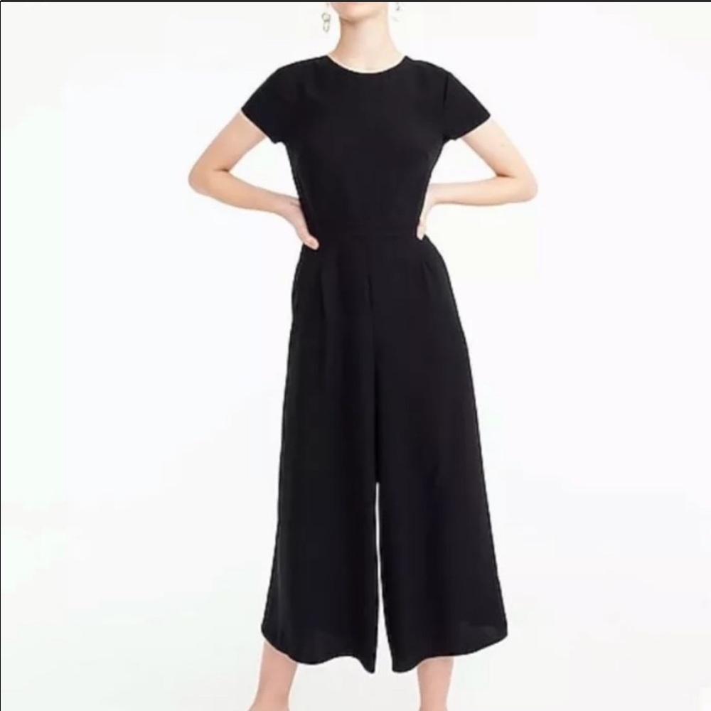 J. Crew Drapey Wrap Back Wide Leg Jumpsuit Size 2
